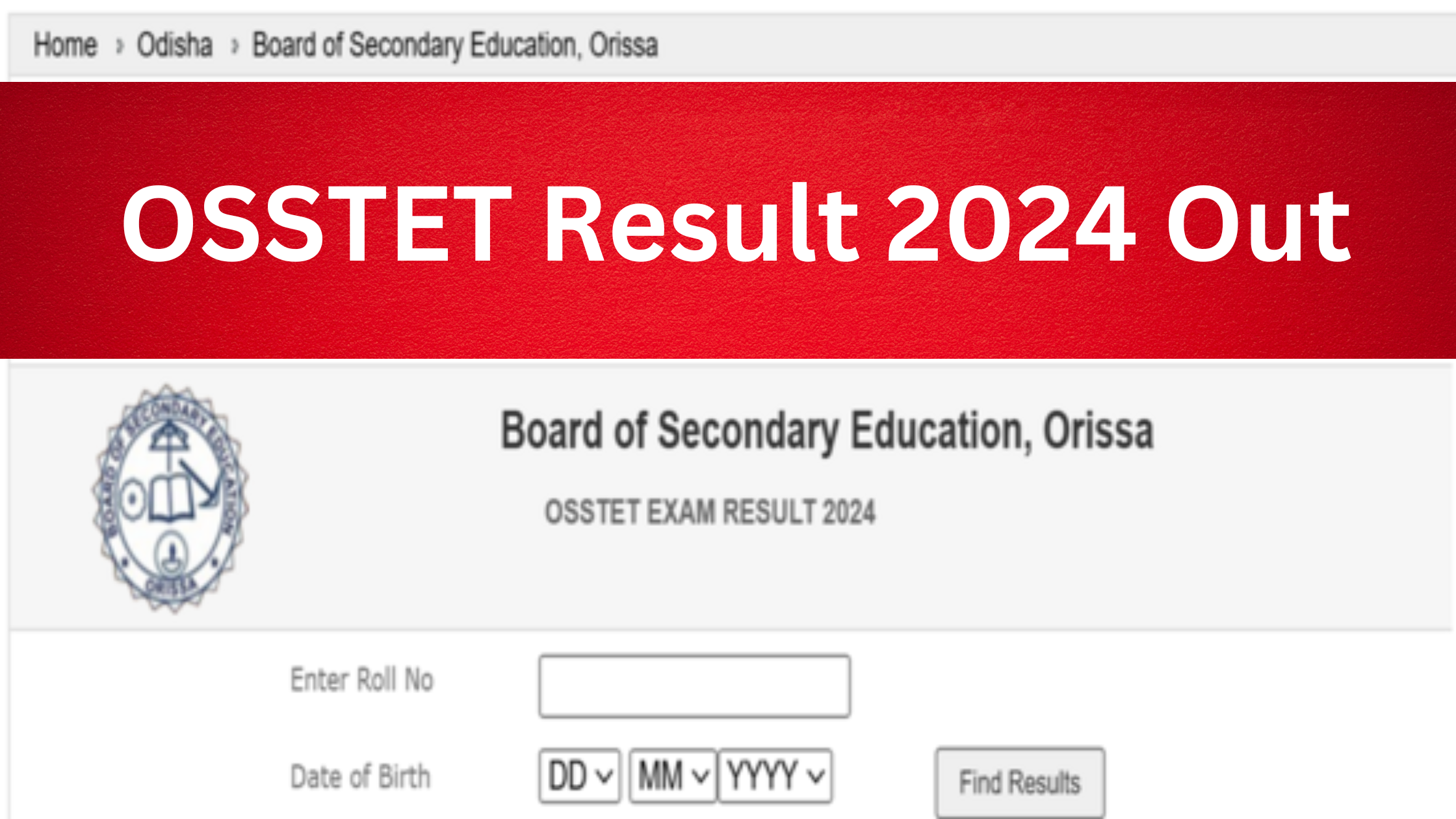 OSSTET Result 2024 Out