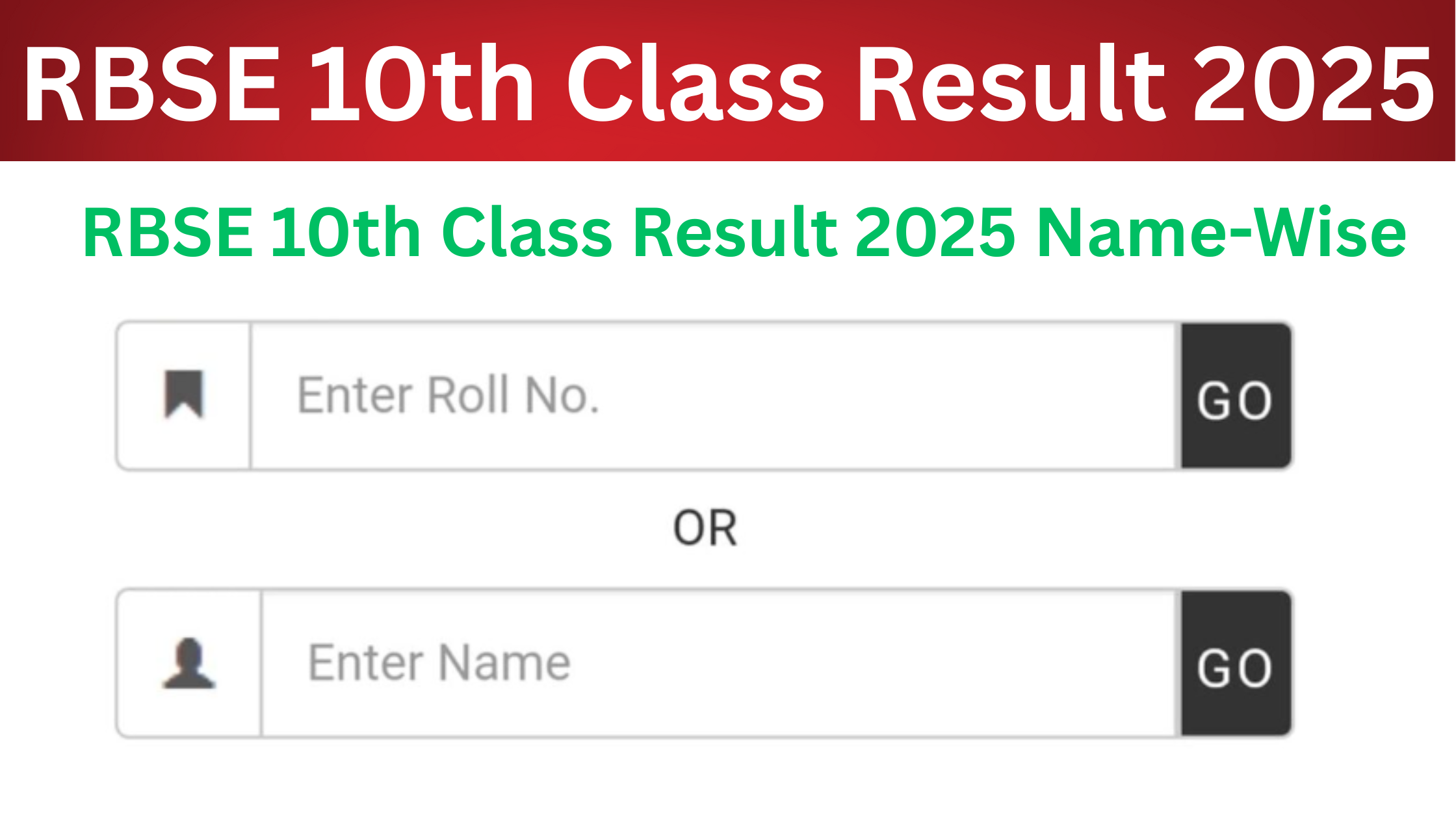 RBSE 10th Class Result 2025